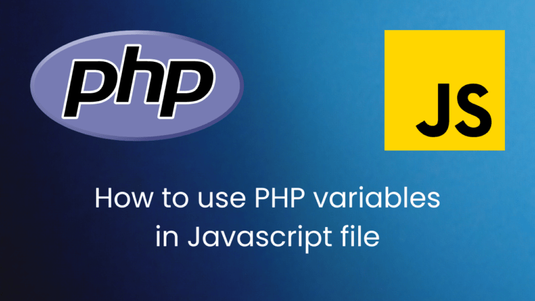 PHP variables in JavaScript file