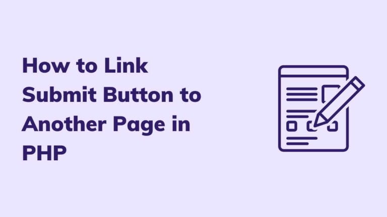 How to link submit button to another page in php