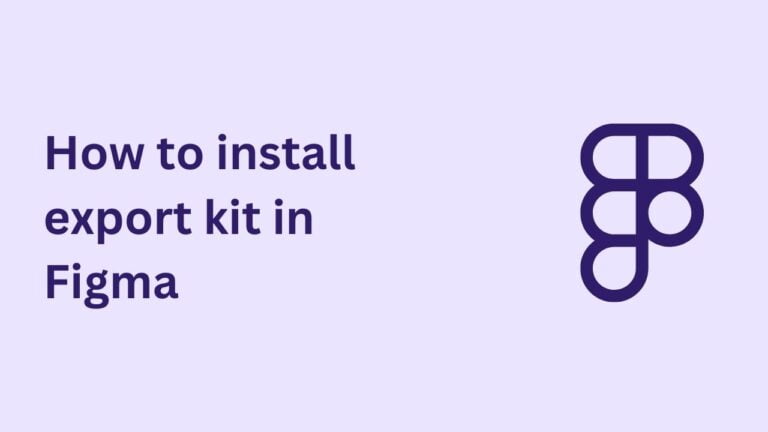 How to install export kit in Figma